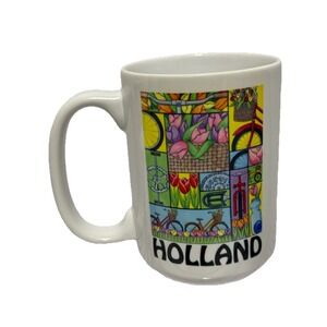 Bike Holland  Coffee Mug Double Sided • Scenic Dutch Landmarks • Souvenir